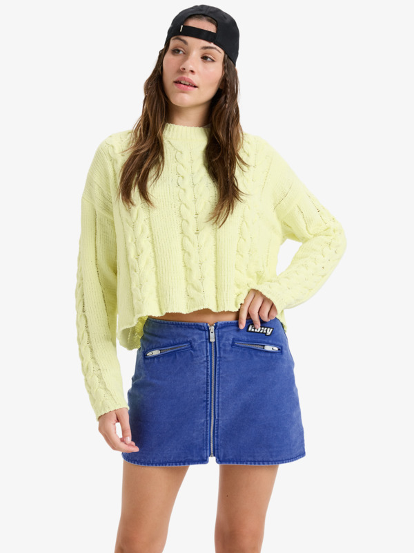 0 Chloe Kim - Minifalda estilo motociclista para mujer Violeta ERJDK03041 Roxy