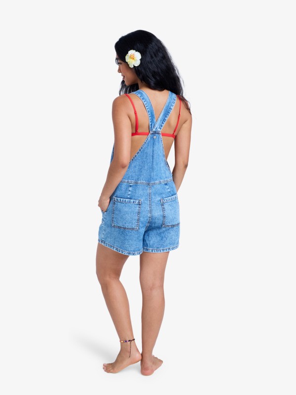 4 Crystal Coast Denim - Dungarees for Women Blue ERJDO03004 Roxy
