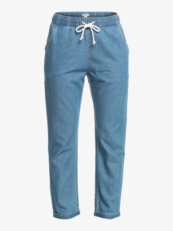 3 Slow Swell - Pantalón en tela vaquera para Mujer Azul ERJDP03278 Roxy