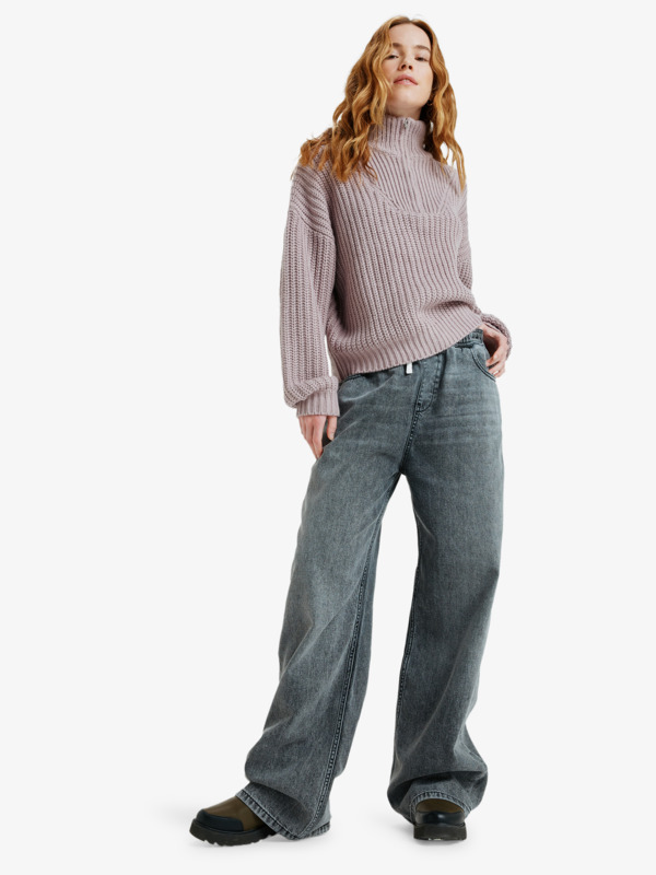 5 Stunning View Mid Grey - Relaxed Joggers for Women Grey ERJDP03318 Roxy