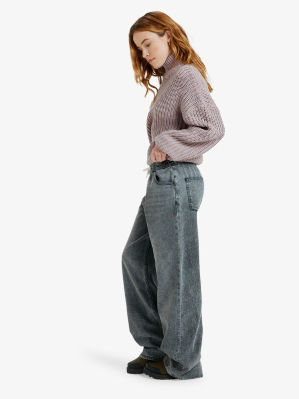 1 Stunning View Mid Grey - Relaxed Joggers for Women Grey ERJDP03318 Roxy