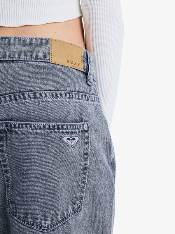 3 Laidback Low Lava - Loose Fit Denim Jeans for Women Black ERJDP03321 Roxy