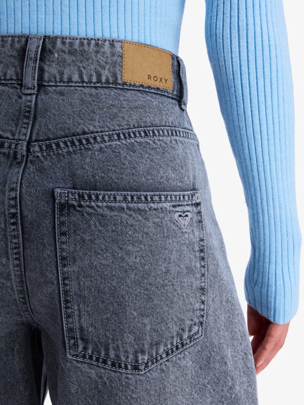 3 Barreled Babe High Lava - Jeans barrel fit pour Femme Noir ERJDP03322 Roxy