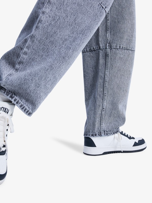 4 Barreled Babe High Lava - Jeans barrel fit pour Femme Noir ERJDP03322 Roxy