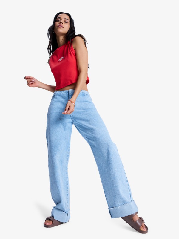 6 Coco Low Sunbleached - Loose Fit Jeans f&uuml;r Frauen Blau ERJDP03325 Roxy