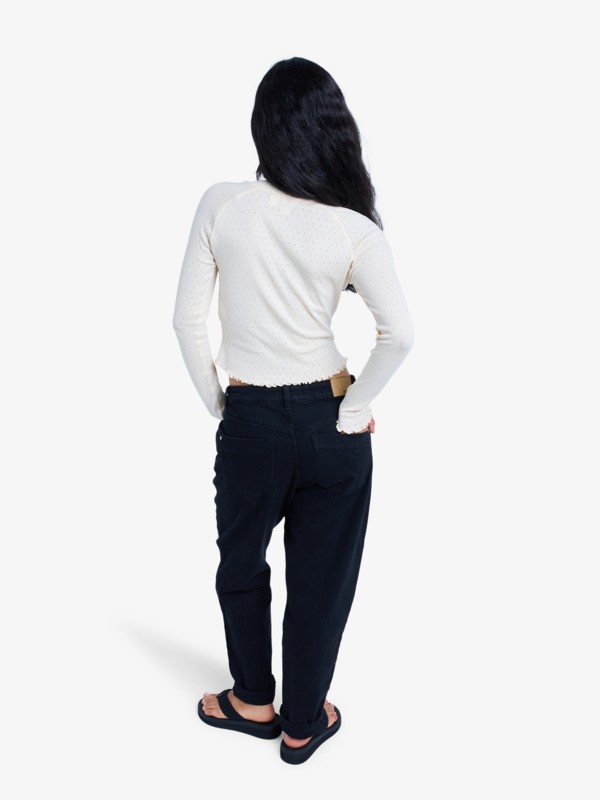 3 Minsk Coral Eclipse - Cropped Jeans for Women Black ERJDP03333 Roxy