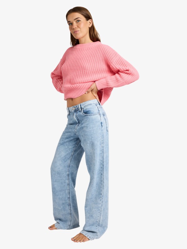 13 Dawn Patrol Mid Sunbleached - Loose Fit Denim Jeans for Women Blue ERJDP03340 Roxy