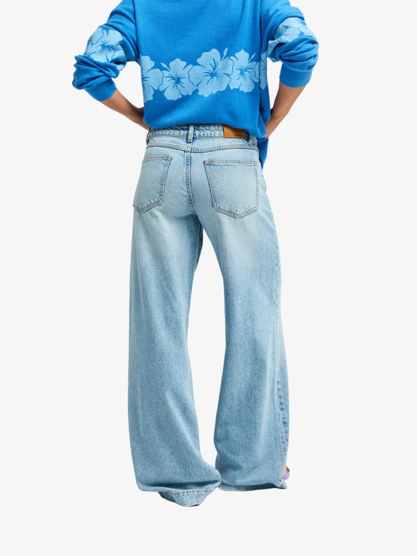 5 Sun And Done - Loose Fit Jeans for Women Blue ERJDP03348 Roxy