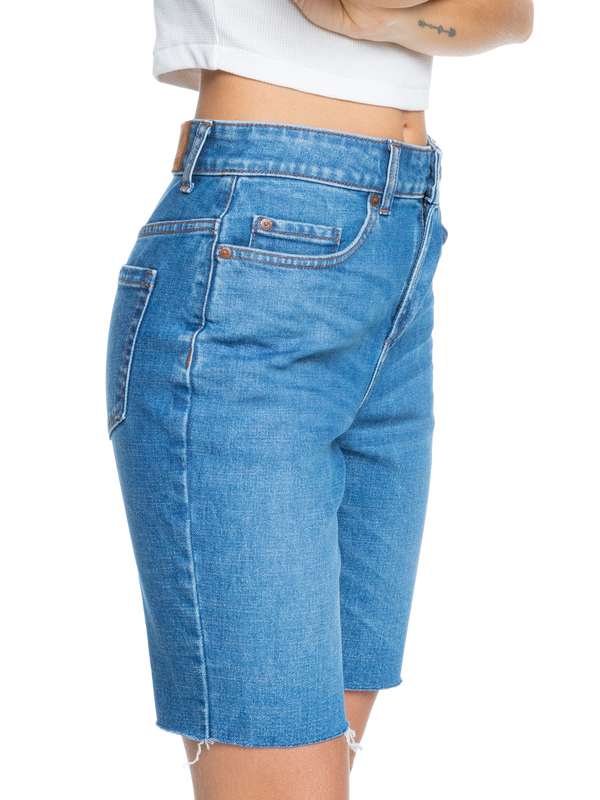 5 Midnight Circle - Bermuda in denim da Donna  ERJDS03256 Roxy