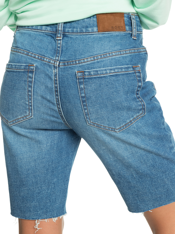 7 Midnight Circle - Bermuda in denim da Donna  ERJDS03256 Roxy