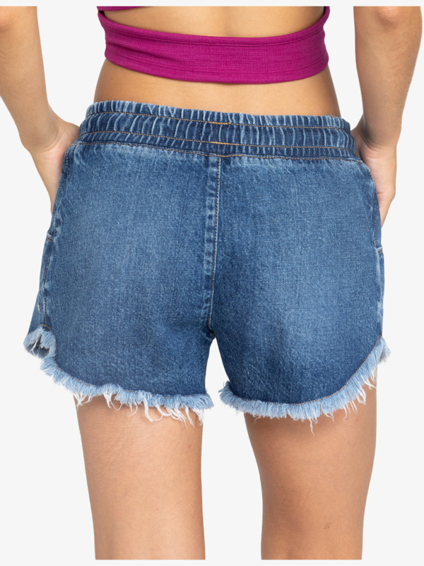 8 Scenic Route  - Denim Short voor Dames Blue ERJDS03326 Roxy