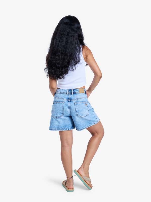 6 Morning Splendour - Bermuda-Jeansshorts für Frauen Blau ERJDS03337 Roxy