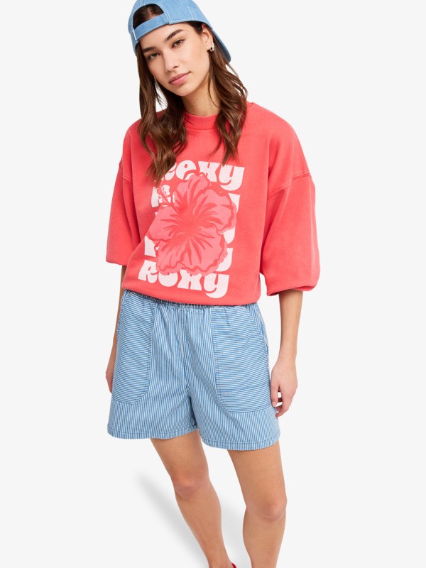 6 Stay Wavy Mid - Denim Shorts for Women White ERJDS03345 Roxy