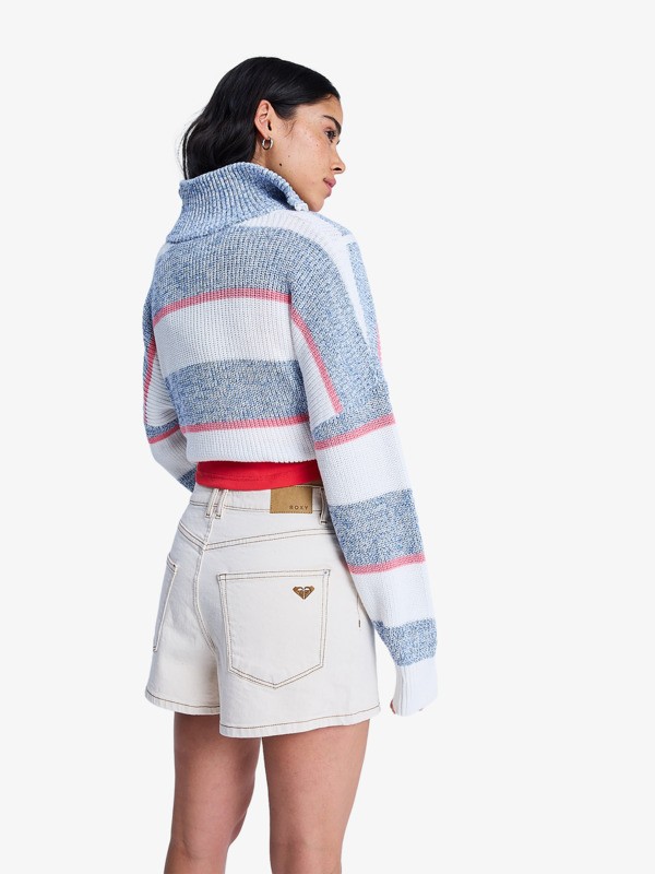 5 Offshore Mid Sandbar - Denim Short voor Dames Beige ERJDS03350 Roxy