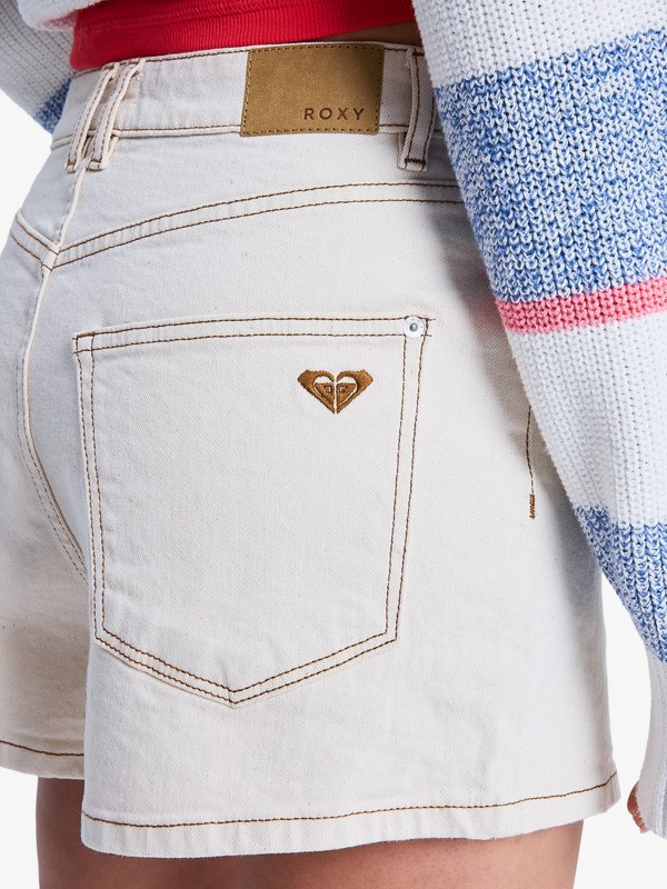 3 Offshore Mid Sandbar - Denim Short voor Dames Beige ERJDS03350 Roxy