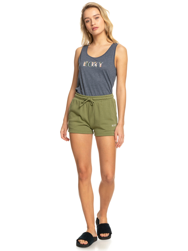 3 Surf Stoked - Short en molleton pour Femme Vert ERJFB03370 Roxy