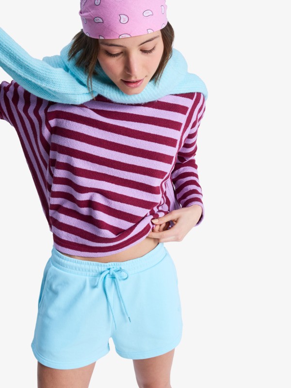 0 Surf Stoked - Elasticated Waist Shorts for Women Green ERJFB03416 Roxy