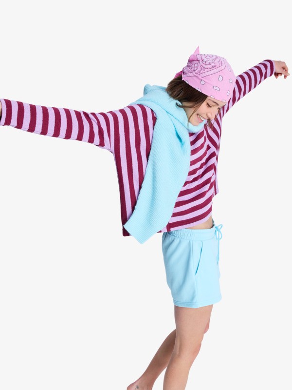 1 Surf Stoked - Elasticated Waist Shorts for Women Green ERJFB03416 Roxy