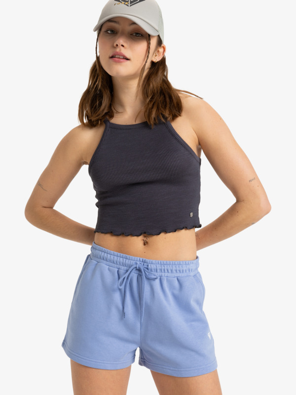 0 Surf Stoked - Short à taille élastique pour Femme Violet ERJFB03416 Roxy