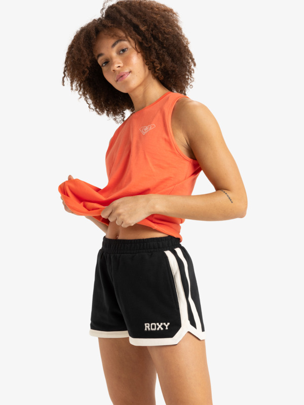 6 Essential Energy - Sport Shorts for Women Black ERJFB03441 Roxy