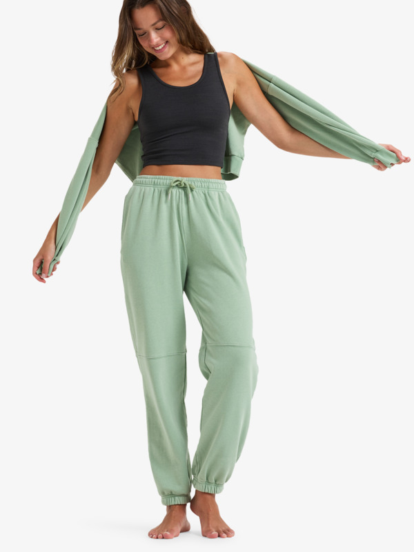 3 Oasis Haze Ii - Pantalon à taille élastique pour Femme Vert ERJFB03477 Roxy