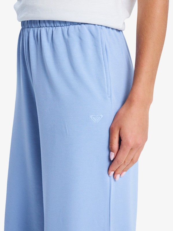 2 Surfing By Sunlight - Lounge Wide Leg Jogger for Women Blue ERJFB03495 Roxy