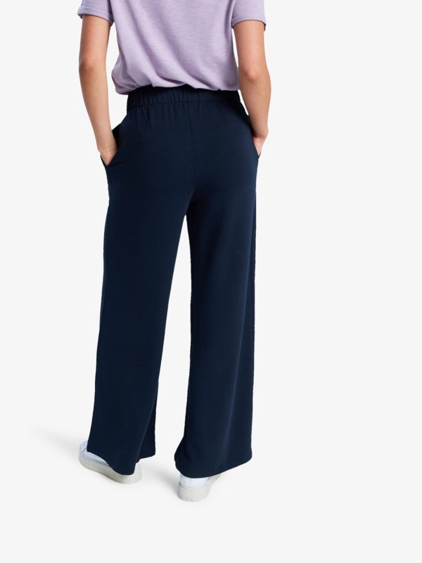5 Surfing By Sunlight - Lounge-Jogginghose mit weitem Bein für Frauen Schwarz ERJFB03495 Roxy