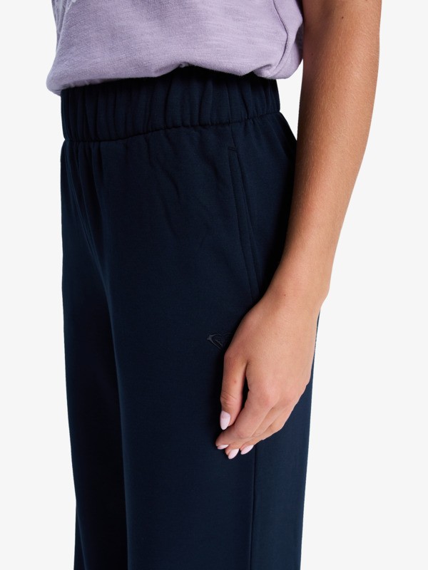 2 Surfing By Sunlight - Lounge-Jogginghose mit weitem Bein für Frauen Schwarz ERJFB03495 Roxy
