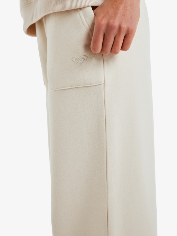3 Please Please - Trainingsbroek met wijde pijp voor Dames Beige ERJFB03496 Roxy