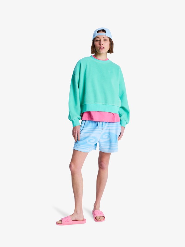 3 Make It Sunny - Sweat Shorts for Women Blue ERJFB03500 Roxy