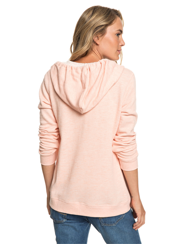 3 Trippin - Zip-Up Hoodie for Women Pink ERJFT03596 Roxy