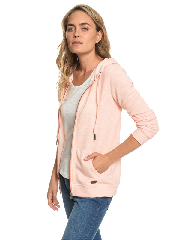 1 Trippin - Zip-Up Hoodie for Women Pink ERJFT03596 Roxy