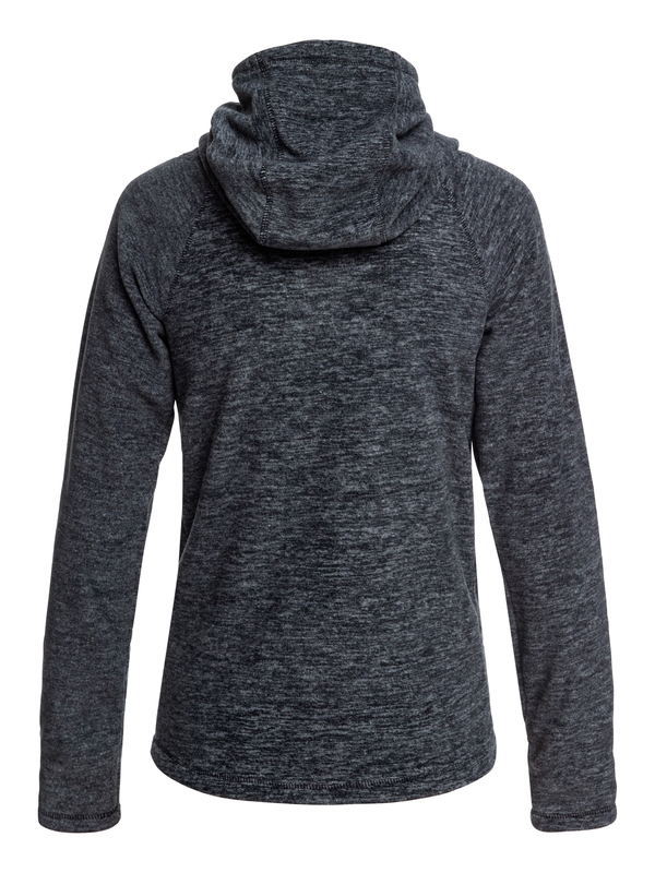 7 Electric Feeling - Fleece met Rits en Capuchon voor Dames Black ERJFT04057 Roxy