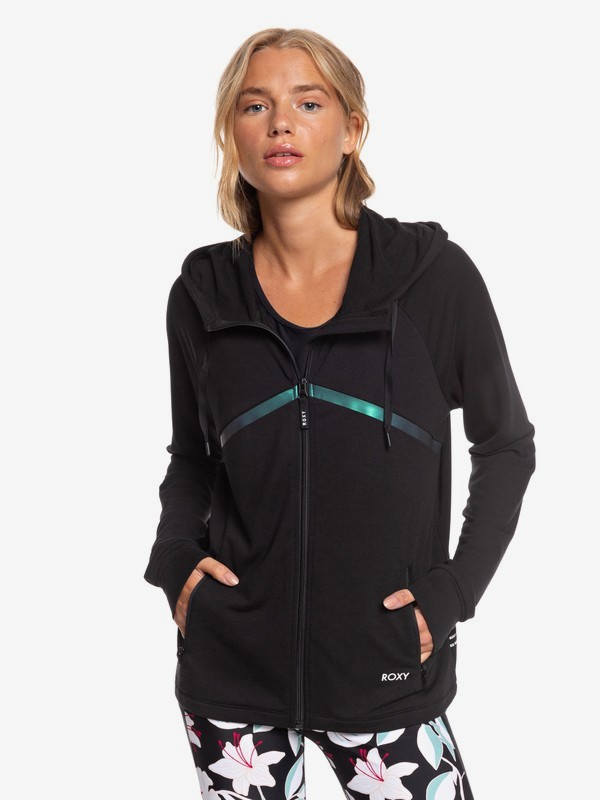 0 Rainbow Warrior - Cropped Zip-Up Hoodie  ERJFT04144 Roxy