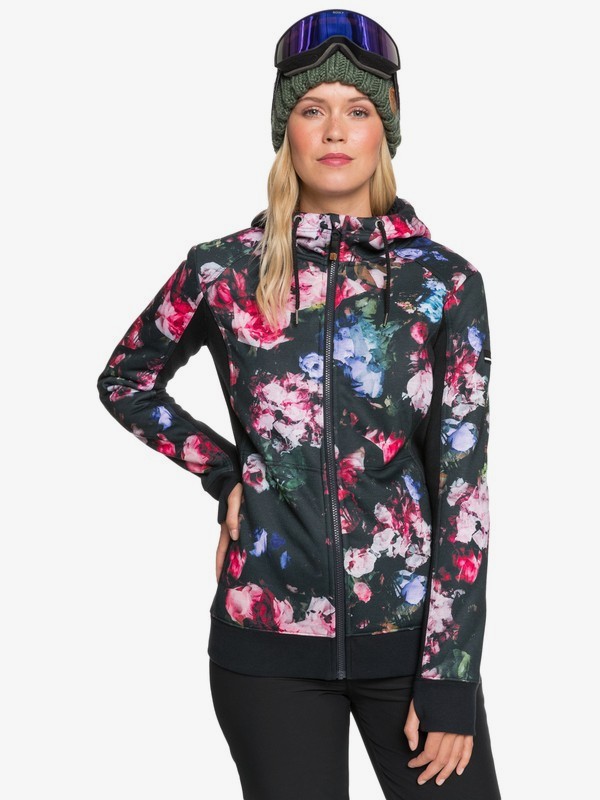 Frost Printed Technical Zip Up Hoodie for Women Roxy