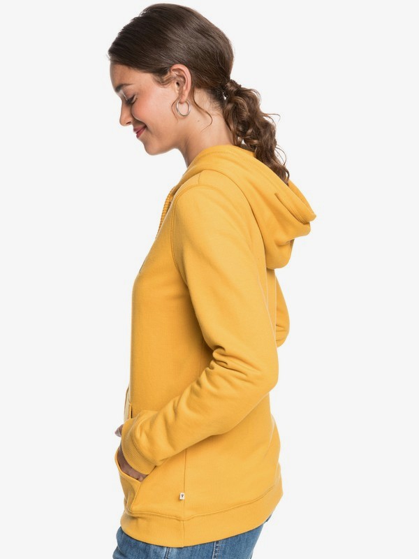 1 Day Breaks A - Zip-Up Hoodie for Women Yellow ERJFT04278 Roxy