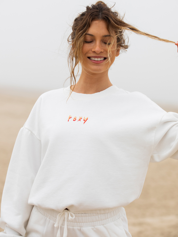 0 Days Go - Sweatshirt für Frauen Weiss ERJFT04482 Roxy