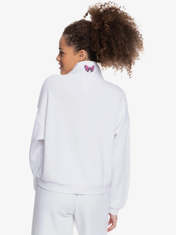 5 Kelia Fly Girl - Sweat demi-zip pour Femme  ERJFT04493 Roxy