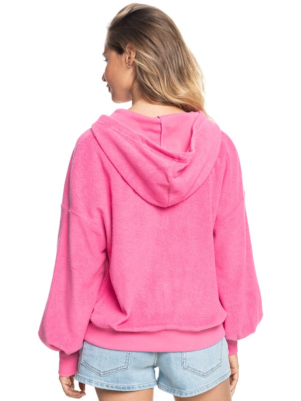 3 Time Will Tell - Kapuzenpulli mit Halbreißverschluss für Frauen  ERJFT04512 Roxy