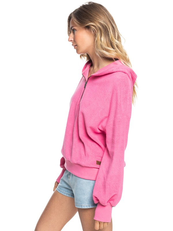 1 Time Will Tell - Kapuzenpulli mit Halbreißverschluss für Frauen  ERJFT04512 Roxy