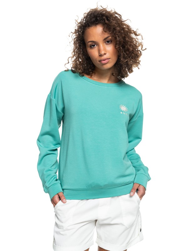 1 Surfing Moonlight - Sweat pour Femme Bleu ERJFT04545 Roxy