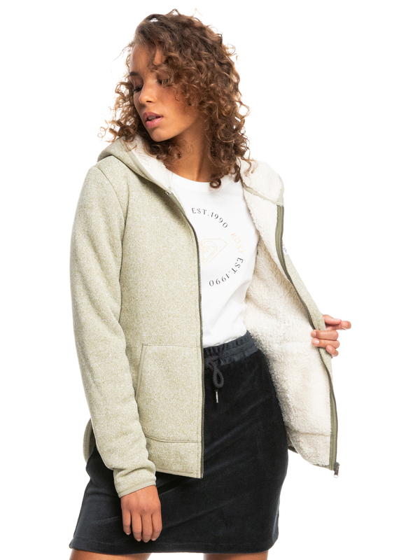 Felpa Con Cappuccio Roxy Per Bambina, Foderata In Peluche - Scegli Taglia E Colore!