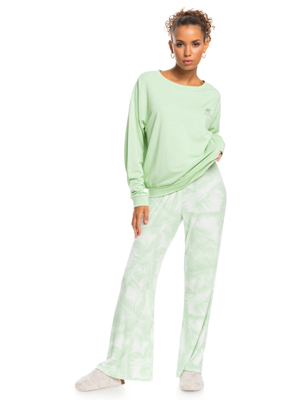 7 Surfing By Moonlight C - Sudadera para Mujer Verde ERJFT04619 Roxy