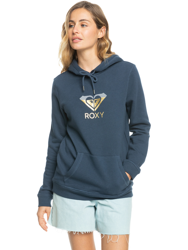 0 Itia Gradiant Heart - Sweatshirt com capuz para Mulher Azul ERJFT04655 Roxy