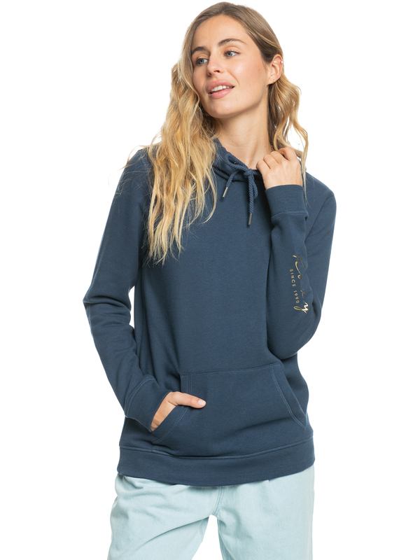 0 Itia Foil Script - Sweat à capuche pour Femme Bleu ERJFT04664 Roxy