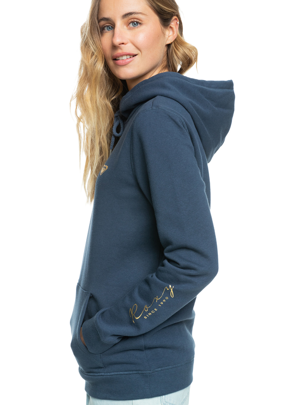 1 Itia Foil Script - Sweat à capuche pour Femme Bleu ERJFT04664 Roxy