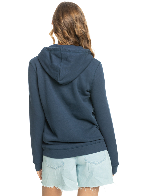 4 Itia Zip Signature - Sweat à capuche zippé pour Femme Bleu ERJFT04665 Roxy