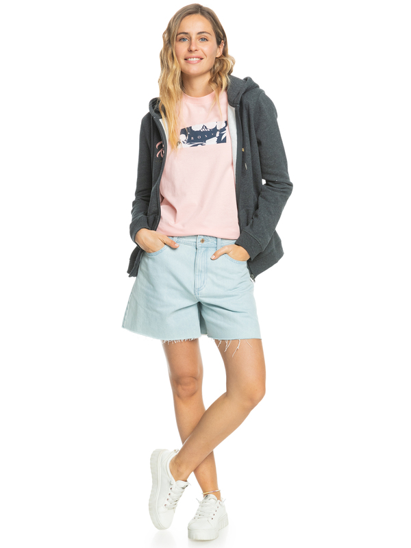 3 Itia Zip Signature - Sweat à capuche zippé pour Femme Noir ERJFT04665 Roxy