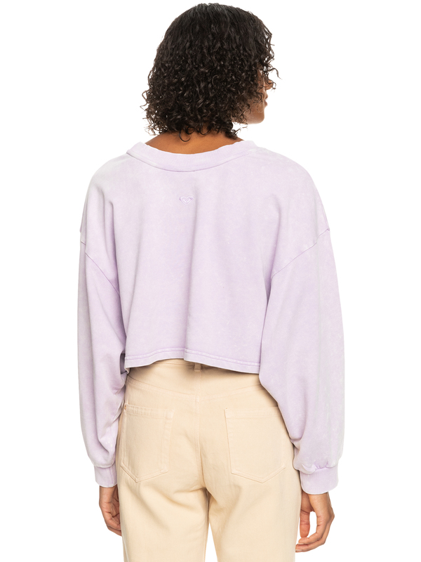 3 Night Rain - Kürzeres Sweatshirt für Frauen Violett ERJFT04688 Roxy