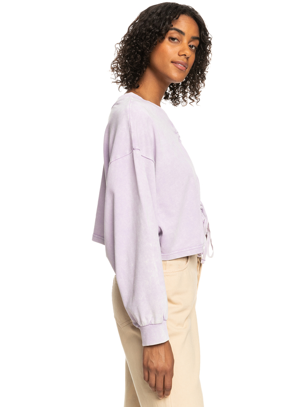 1 Night Rain - Kürzeres Sweatshirt für Frauen Violett ERJFT04688 Roxy